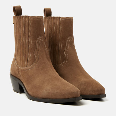 Jade Women's Suede Chelsea Boots Taupe