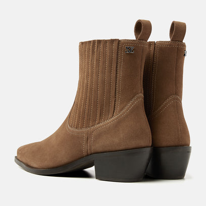 Jade Women's Suede Chelsea Boots Taupe