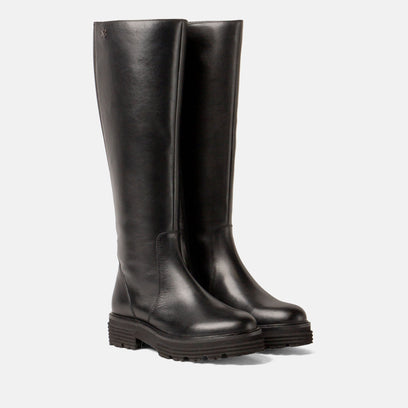 El Women's Leather High Boots Black
