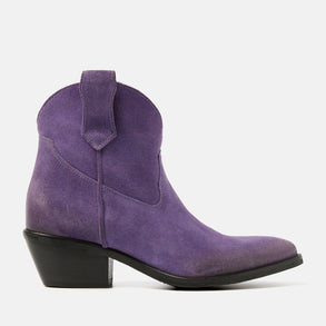 Gigi Women's Suede Ankle Boots Lavender