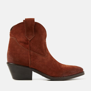 Gigi Women's Suede Ankle Boots Rust