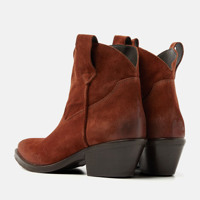 Gigi Women's Suede Ankle Boots Rust