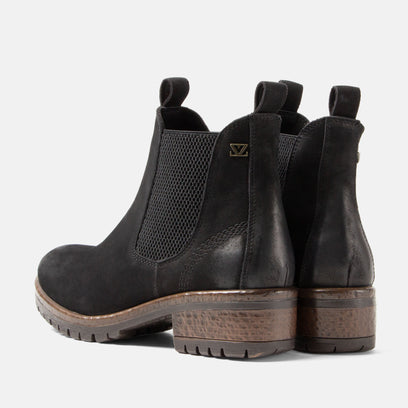 Lia Women's Leather Chelsea Boots Black