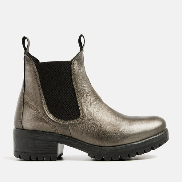 Lune Women's Leather Chelsea Boots Pewter