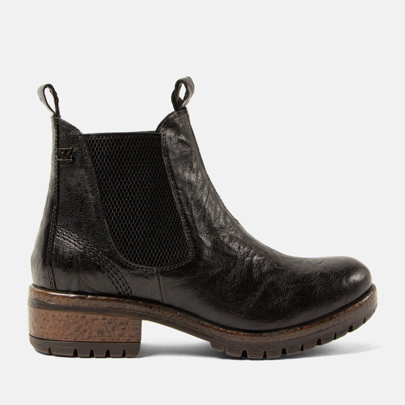 Ria Women's Leather Chelsea Boots Black