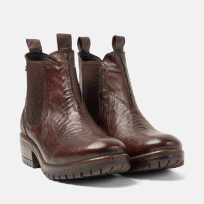 Ria Women's Leather Chelsea Boots Brown