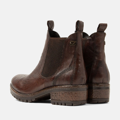 Ria Women's Leather Chelsea Boots Brown