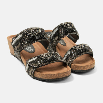 Sol Women's Slippers Leather Black