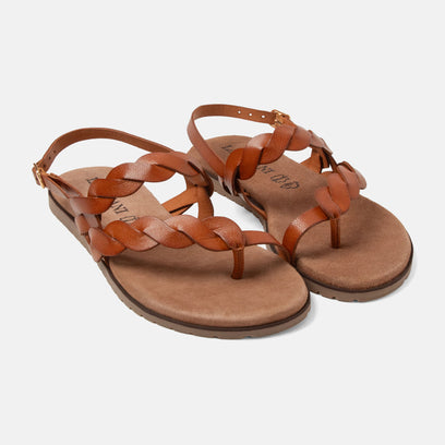 Nilda Women's Sandals Leather Tan