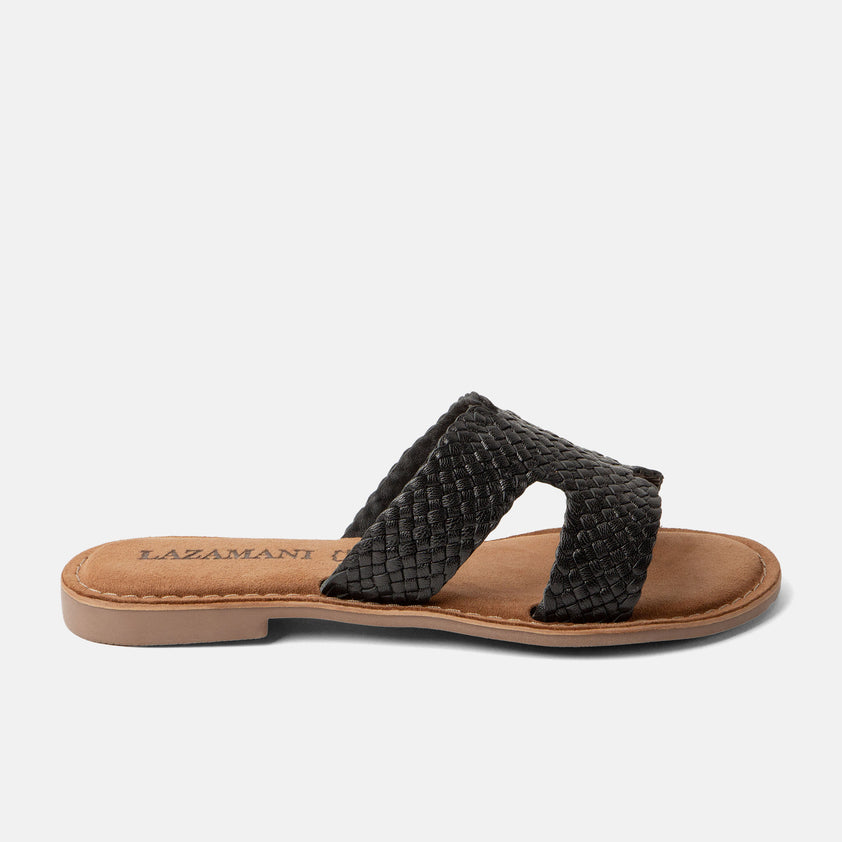 Flor Women's Slippers Leather Black