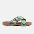 Mia Women's Raffia Slippers Blue