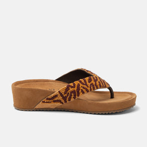 Liv Women's Leather Slippers Brown