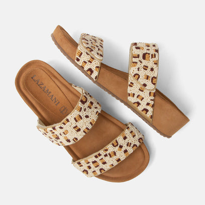 Ellie Women's Leather Slippers Offwhite