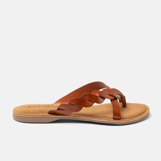 Avi Women's Leather Slippers Tan