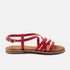 Zuza Women's Leather Sandals Red