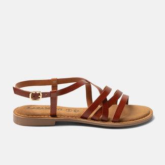 Zuza Women's Leather Sandals Tan