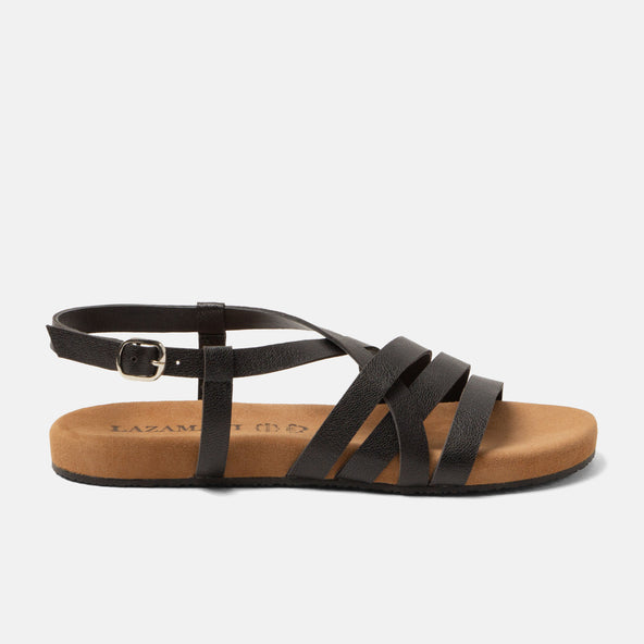 Lotta Women's Leather Sandals Black