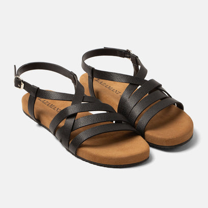 Lotta Sandali in Pelle da Donna Neri
