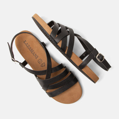 Lotta Sandali in Pelle da Donna Neri