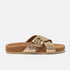 Kaja Women's Leather Slippers Gold