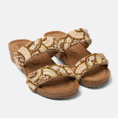 Dagmar Women's Slippers Leather Beige