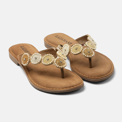 Loua Pantofole da donna scamosciate Beige