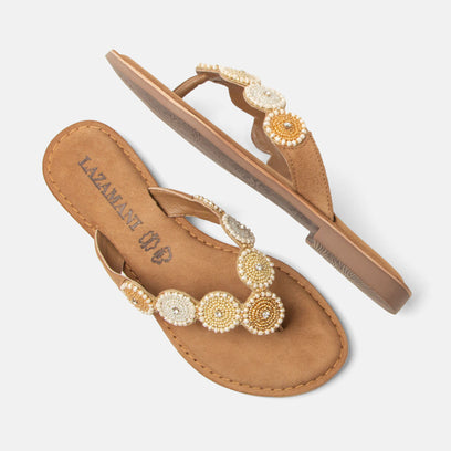 Loua Pantofole da donna scamosciate Beige