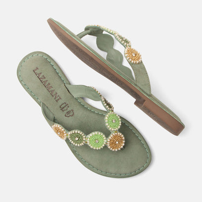 Loua Women's Suede Slippers Mint