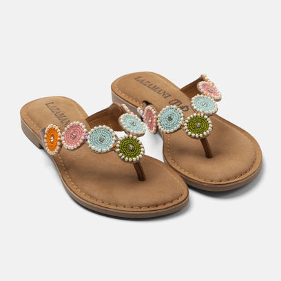 Loua Ciabatte da Donna in Pelle Multicolore