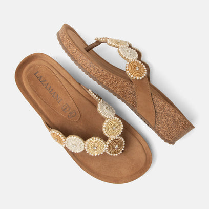 Mare Women's Suede Slippers Beige