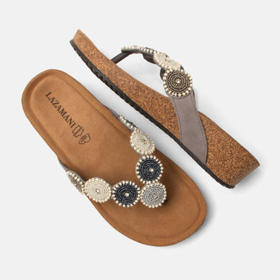 Mare Women's Suede Slippers Grey