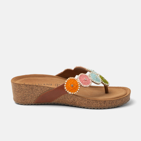 Mare Women's Leather Slippers Multi