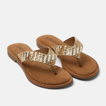 Tess Women's Leather Slippers Beige