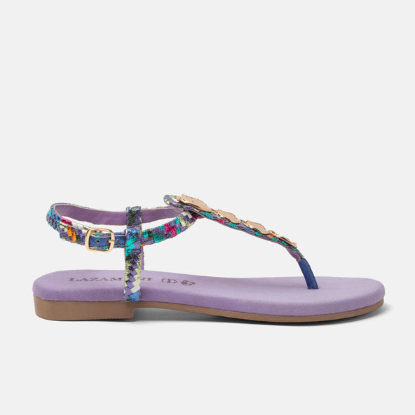 Lynn Women's Leather Sandals Lilac