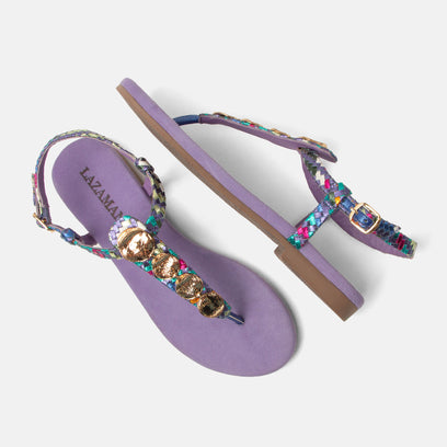 Lynn Women's Leather Sandals Lilac