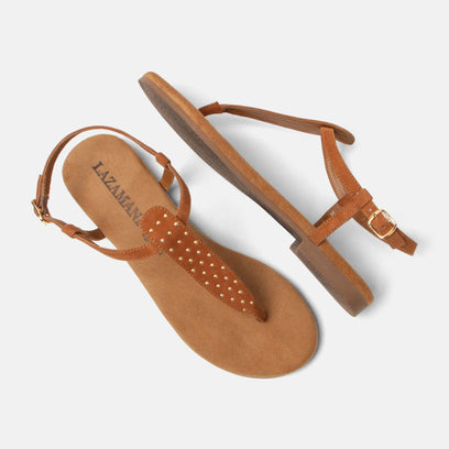 Minu Women's Suede Sandals Tan