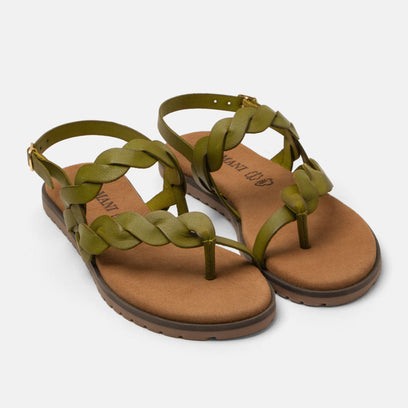 Jona Women's Sandals Leather Green