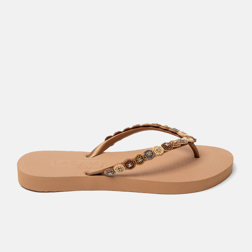 Mallorca Beach Women's Flip Flops Beige