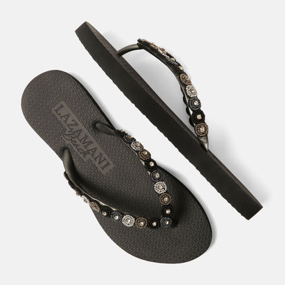 Mallorca Beach Women's Flip Flops Black