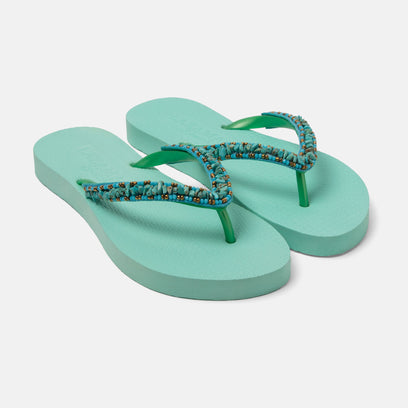 Palma Beach Women's Flip Flops Auqa