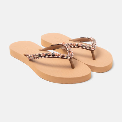 Palma Beach Women's Flip Flops Brown