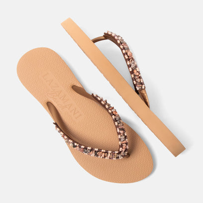 Palma Beach Women's Flip Flops Brown