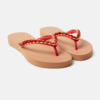 Palma Beach Women's Flip Flops Coral
