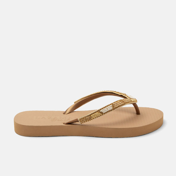 Fraser Beach Women's Flip Flops Beige