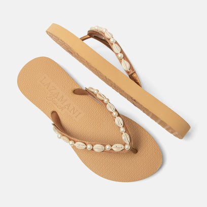 Whitesundays Beach Women's Flip Flops Beige