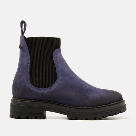 Beau Women's Suede Chelsea Boots Purple