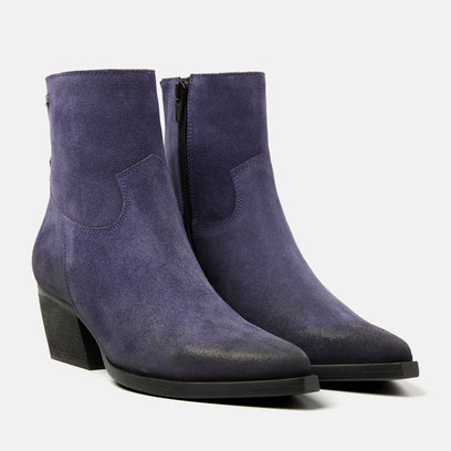 Alix Women's Suede Ankle Boots Purple