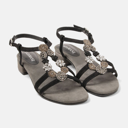 Estralla Women's Sandals Suede Black