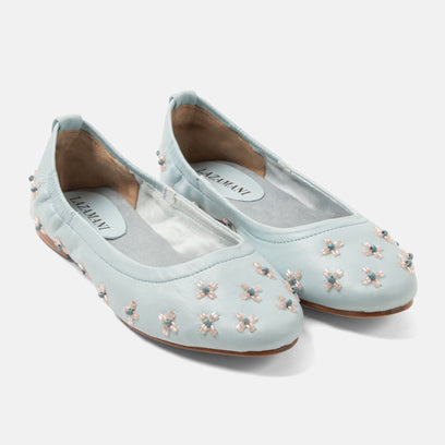 Gracia Women's Ballerinas Leather Blue