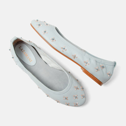 Gracia Women's Ballerinas Leather Blue